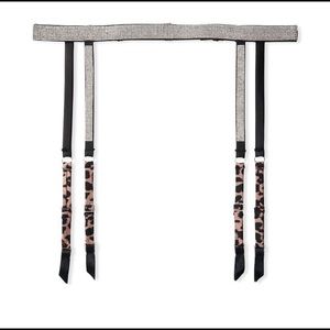 VERY SEXY Shine Strap Lace Garter Belt NWT XS